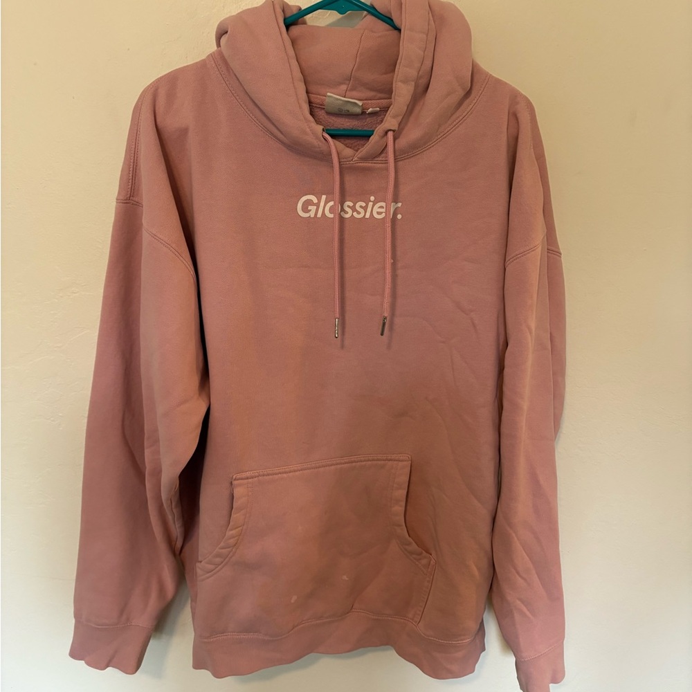 Glossier Original Pink Hoodie